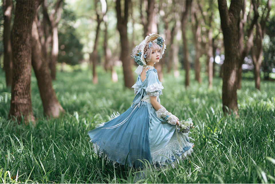 拍摄森系lolita人像