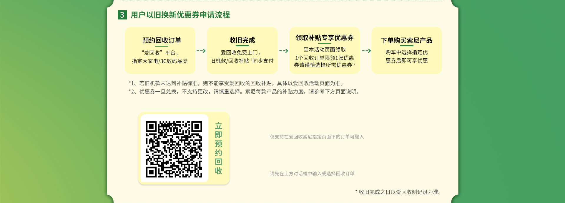 索尼官网以旧换新优惠活动