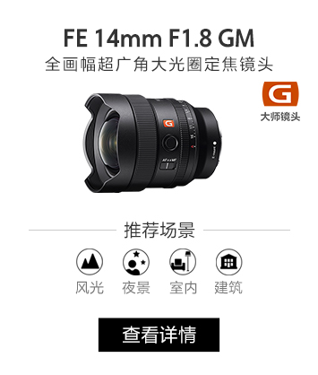 FE 14mm F1.8 GM 全画幅超广角大光圈定焦G大师镜头
