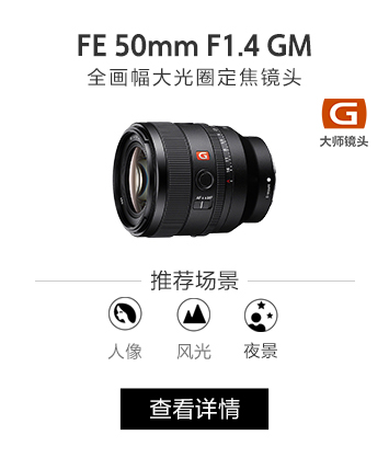 FE 50mm F1.4 GM 全画幅大光圈定焦G大师镜头