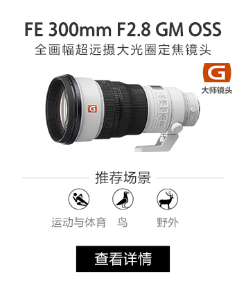 FE 300mm F2.8 GM OSS 全画幅超远摄大光圈定焦G大师镜头