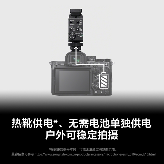 索尼(Sony)ECM-B10麦克风|摄像灯|监视器|显示屏(ECM-B10)_5