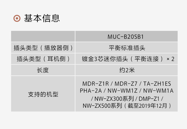 MUC-B20SB1基本信息