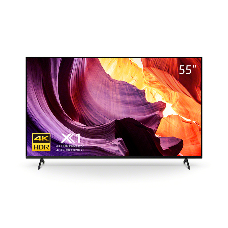 KD-55X80K 4K HDR 全面屏安卓智能电视 黑色