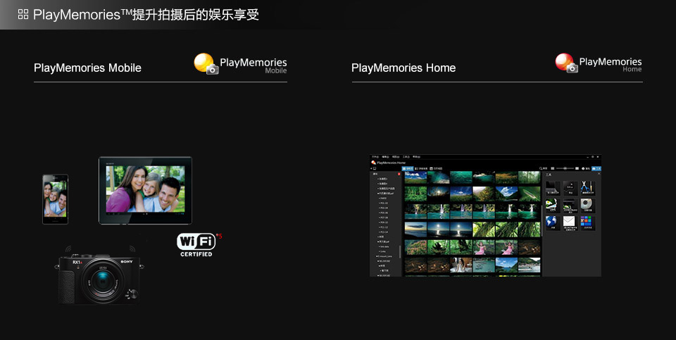 PlayMemories Mobile和PlayMemories Home功能介绍