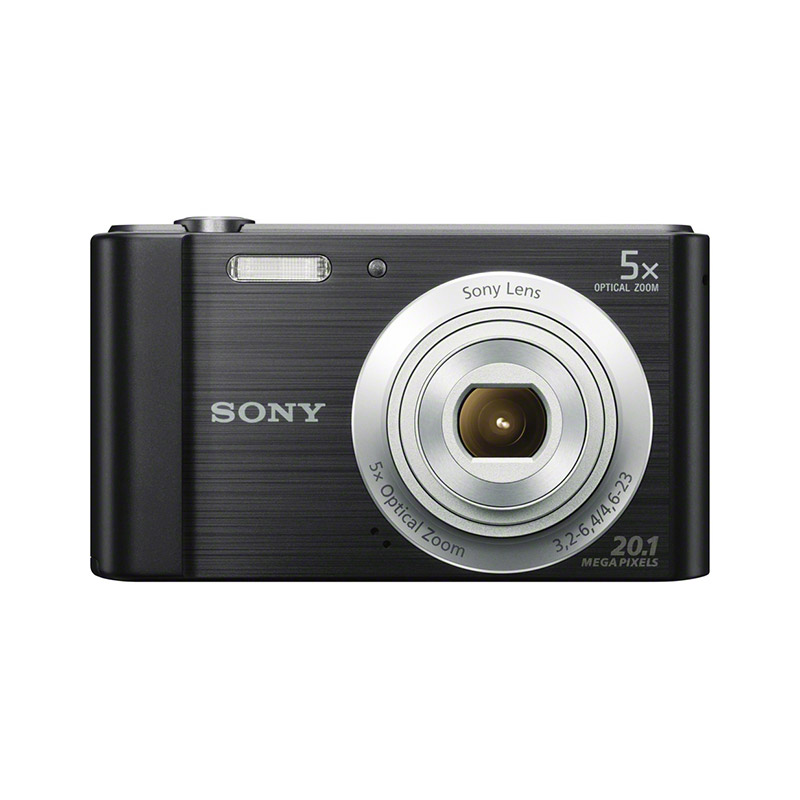 DSC-W800 数码相机 黑色（约2010万像素 5倍光学变焦 2.7英寸屏 26mm广角）