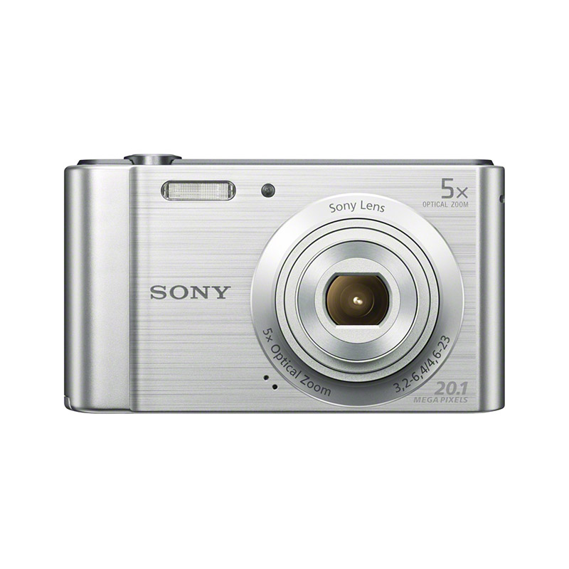 DSC-W800 数码相机 银色（约2010万像素 5倍光学变焦 2.7英寸屏 26mm广角）