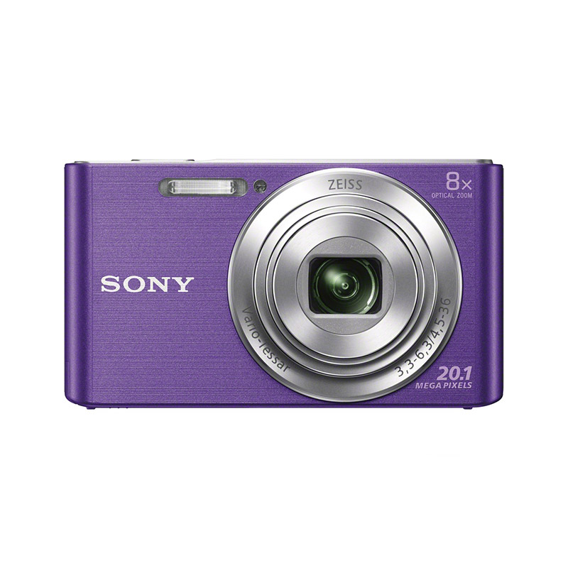 DSC-W830 数码相机 紫色（约2010万像素 8倍光学变焦 蔡司镜头）