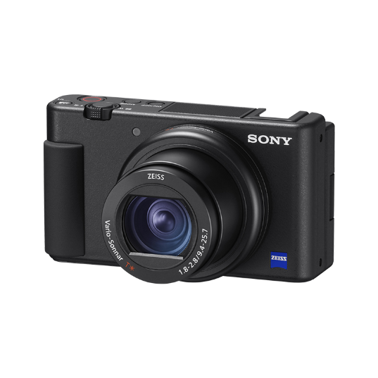 ZV-1 入门数码相机 口袋相机  美肤高颜值 小巧大变焦 24-70mm F1.8-2.8大光圈蔡司镜头 Vlog相机 黑色 - 产品图