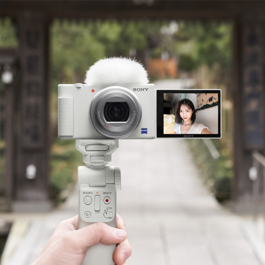 索尼(Sony)Vlog系列Vlog相机 ZV-1数码相机(ZV-1/W+GP-VPT2 Vlog_Kit 套装)_1