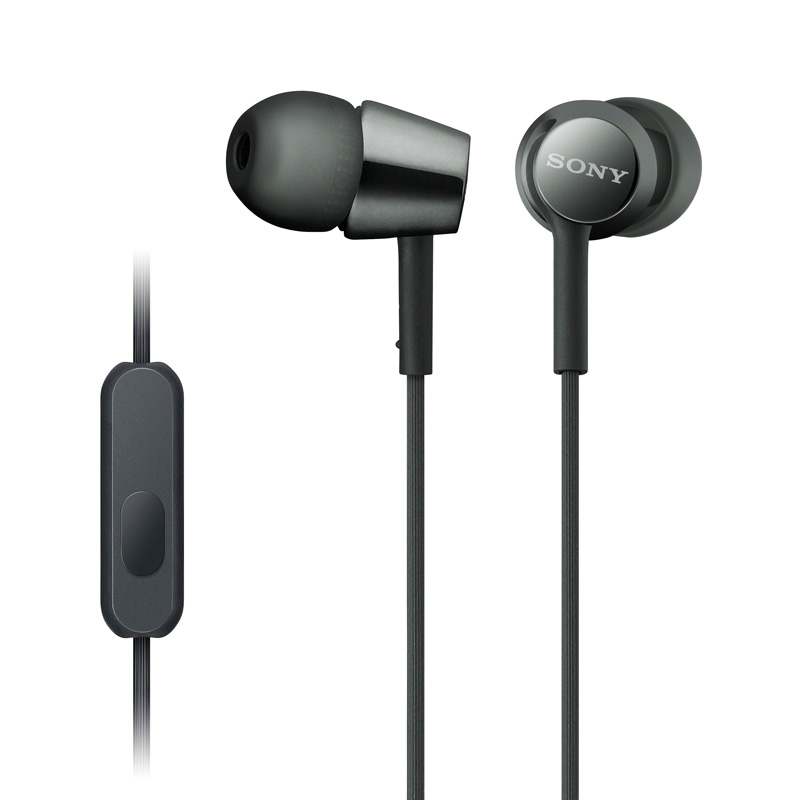 MDR-EX155AP 入耳式立体声通话耳机 黑