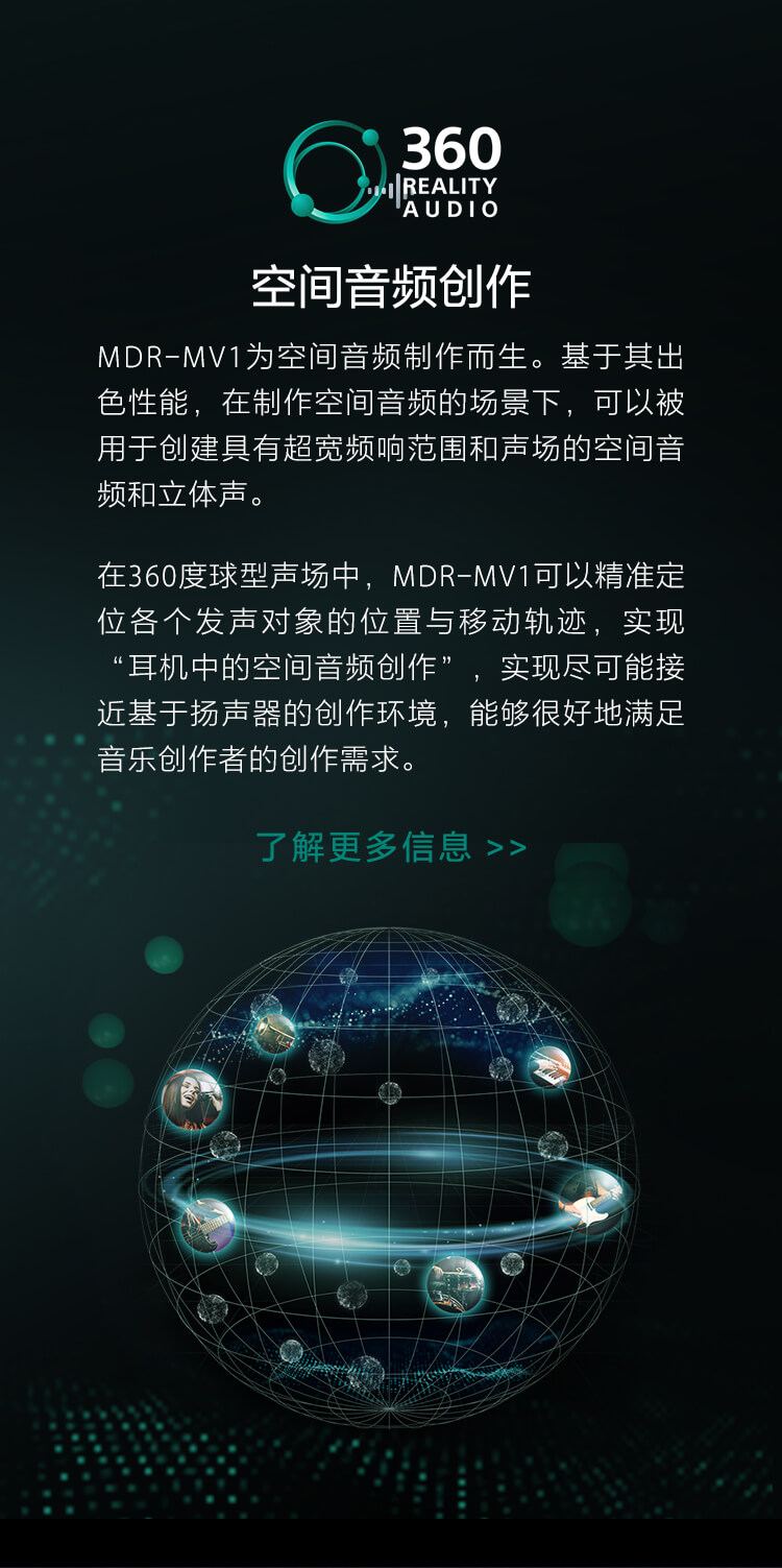 MDR-MV1专业开放式监听耳机