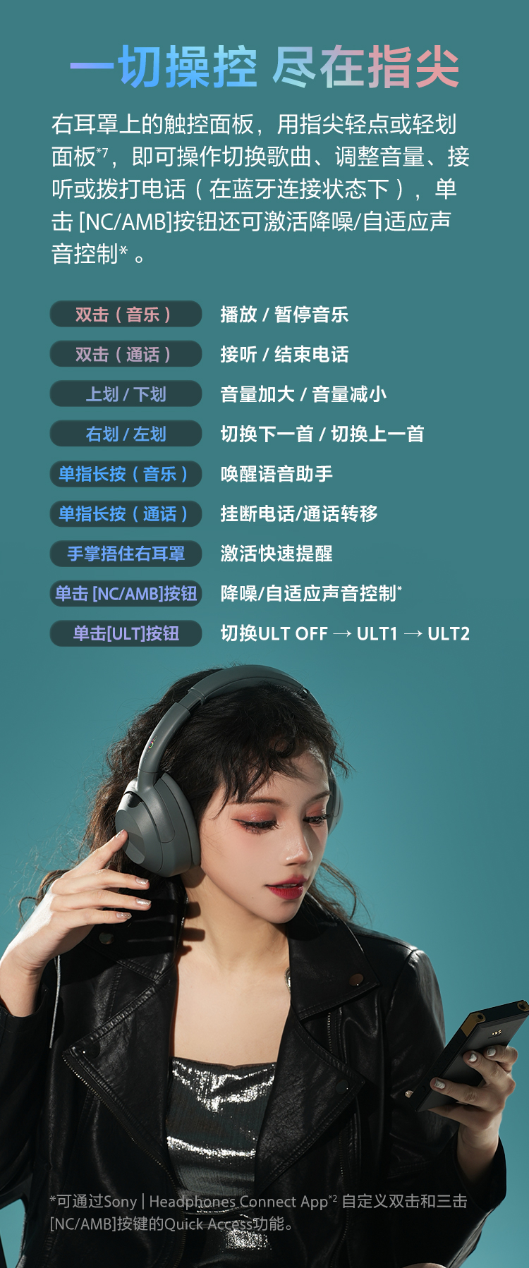 ULT WEAR重低音头戴式降噪耳机