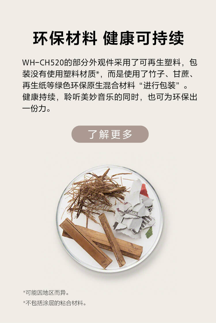 WH-CH520舒适高效头戴式耳机