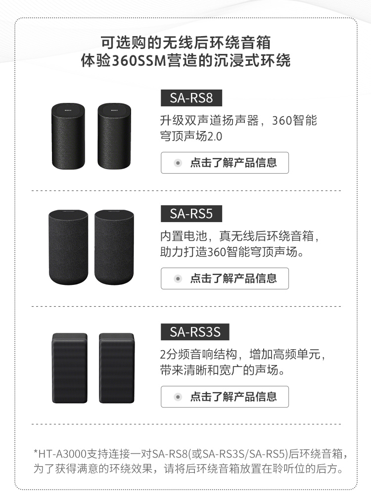 HT-A3000 高端全景声回音壁