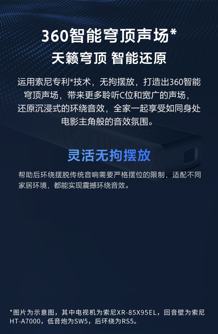 HT-A3000 高端全景声回音壁