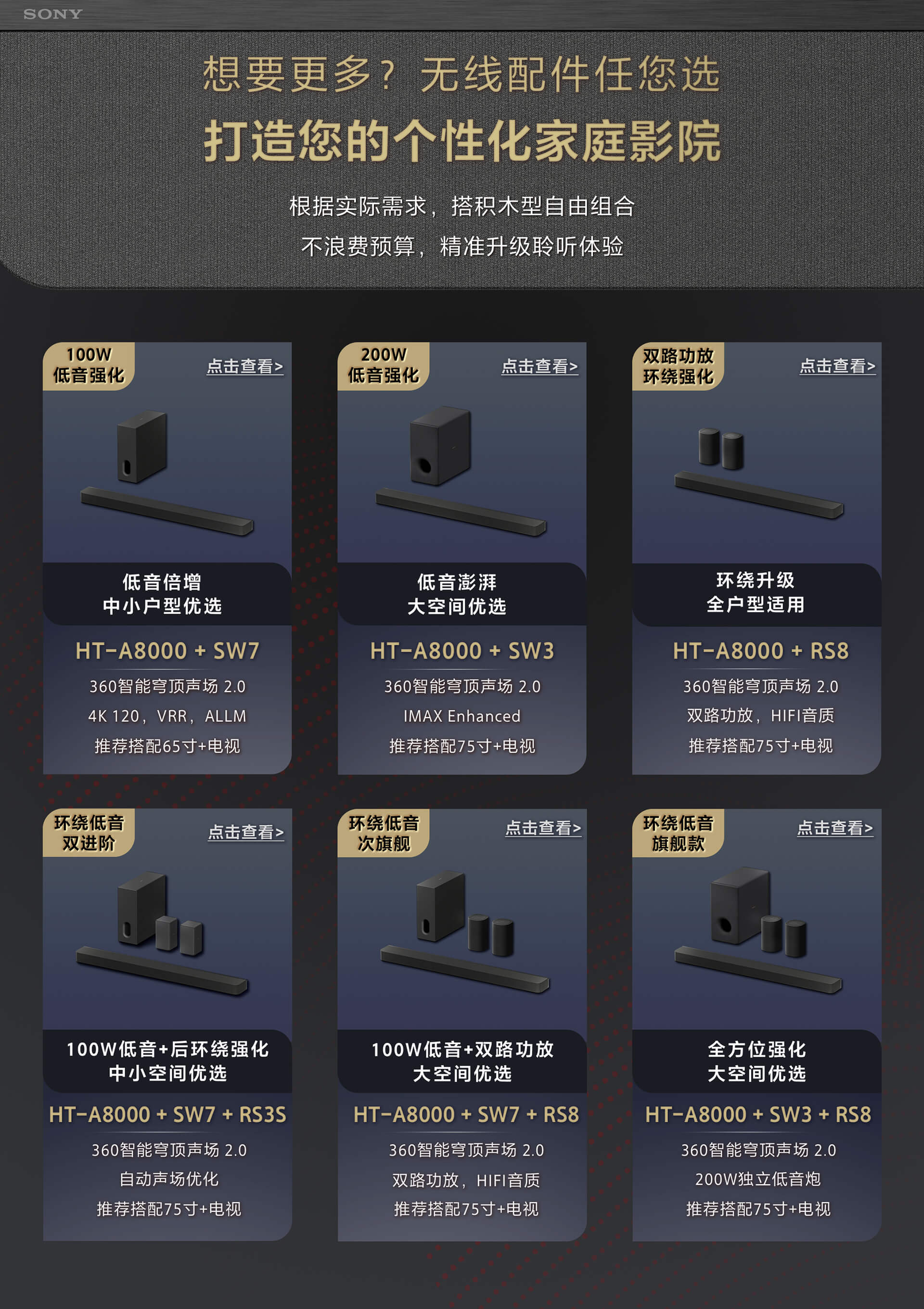 HT-A8000索尼家庭影院