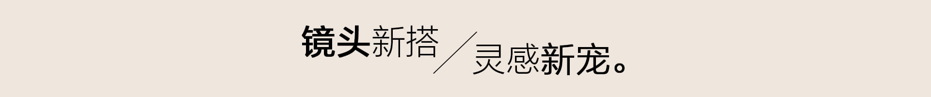 镜头新搭 灵感新宠