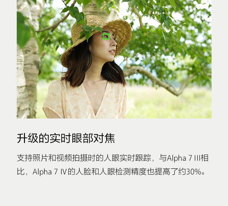 升级的实时眼部对焦