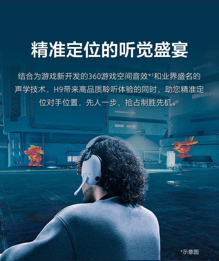 INZONE H9 旗舰降噪无线电竞耳机