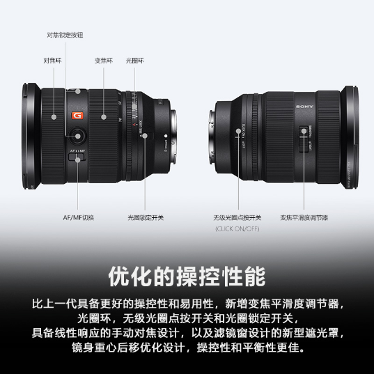 索尼(Sony)新一代全画幅标准变焦G大师镜头镜头(SEL2470GM2)_9