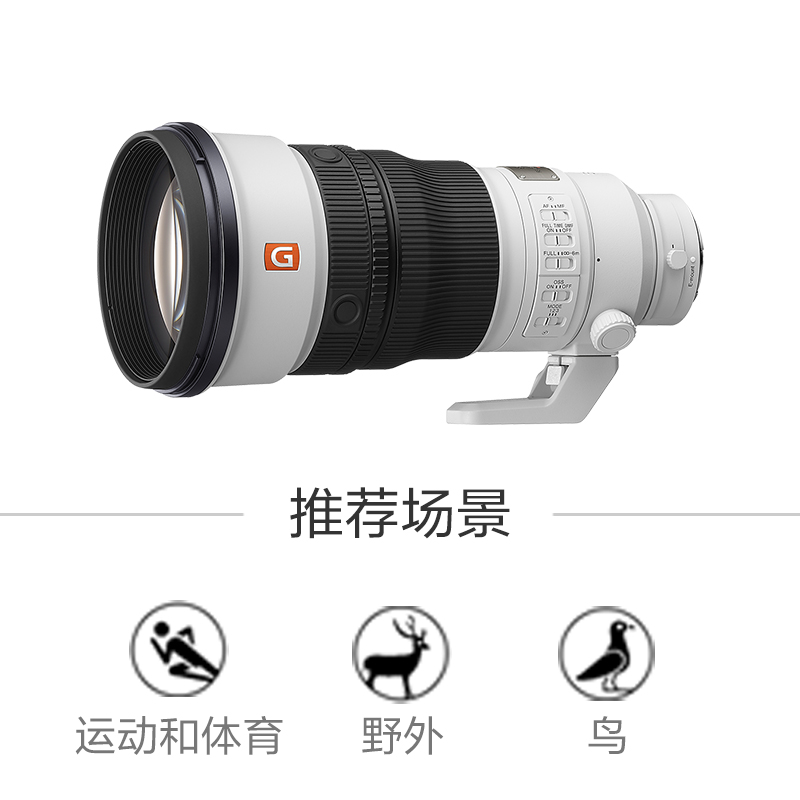 FE 300mm F2.8 GM OSS 全画幅超远摄大光圈定焦G大师镜头(SEL300F28GM)