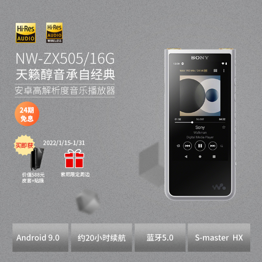 索尼(Sony)MP3/MP4播放器(NW-ZX505/SM)_1