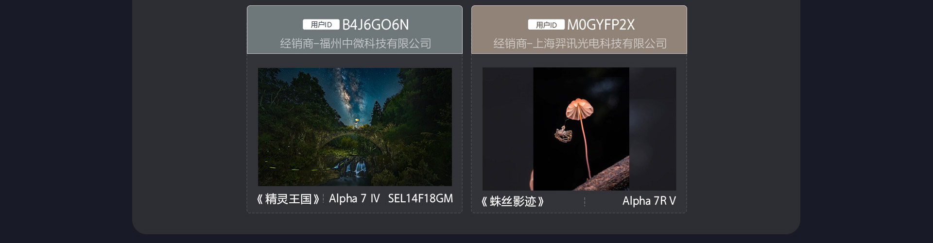 索尼经销商会员摄影比赛 优胜奖