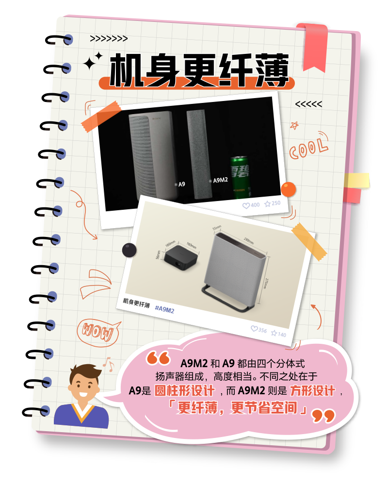 索尼HT-A9M2更纤薄更节省空间