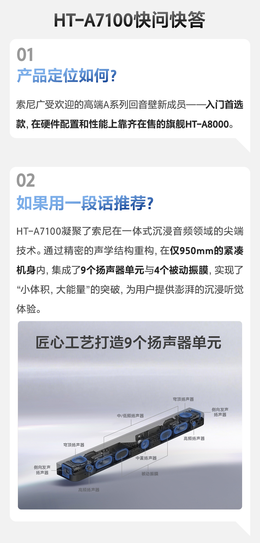 HT-A7100快问快答-产品定位如何？如果用一段话推荐？