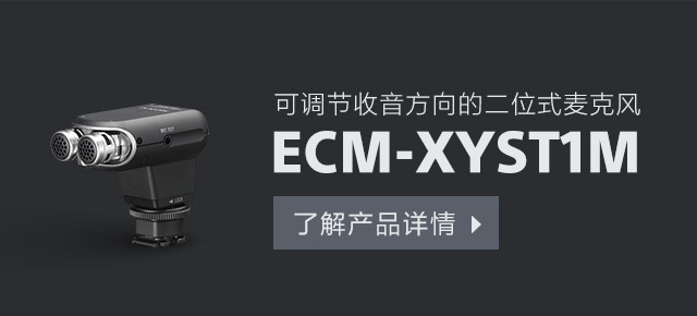 了解ECM-XYST1M可调节收音方向的二位式麦克风