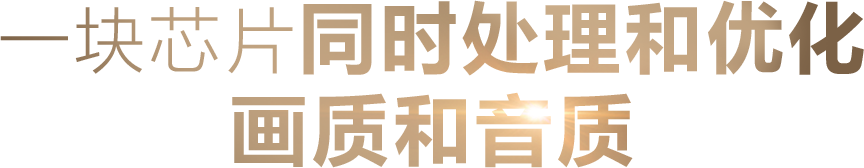 一块芯片同时处理和优化画质和音质