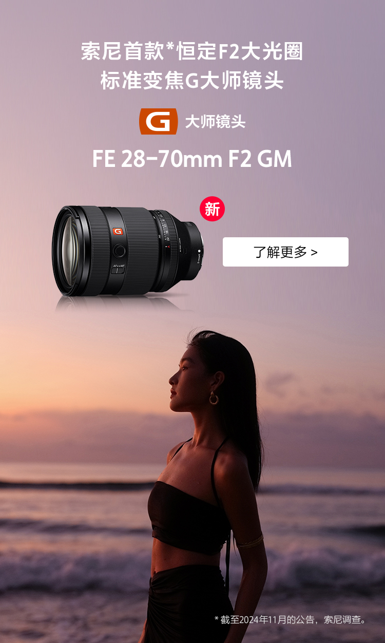 FE 28-70mm F2 GM 全画幅F2大光圈标准变焦G大师镜头