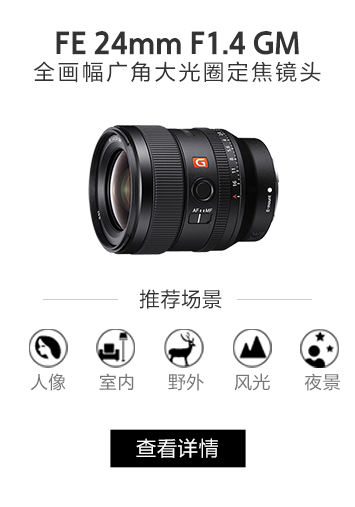 FE 24mm F1.4 GM OSS 全画幅广角大光圈定焦镜头