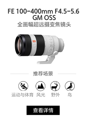 FE 100-400mm F4.5-5.6 GM OSS全画幅超远摄变焦镜头