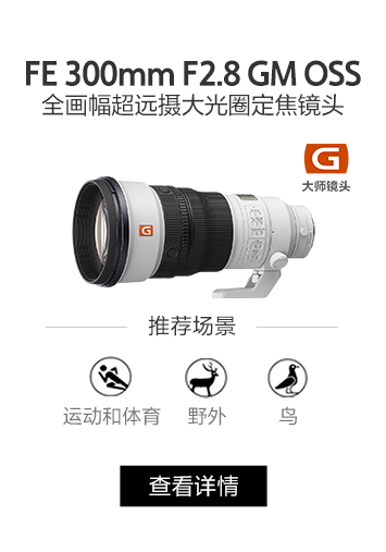 FE 300mm F2.8 GM OSS 全画幅超远摄大光圈定焦G大师镜头