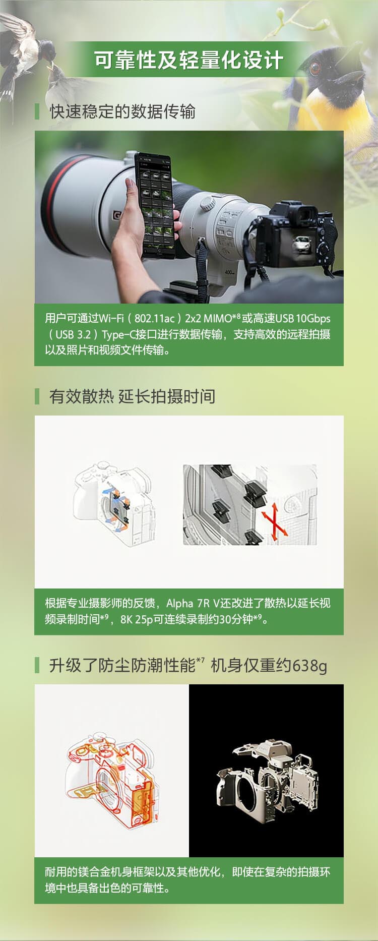 索尼微单™拍鸟旗舰
