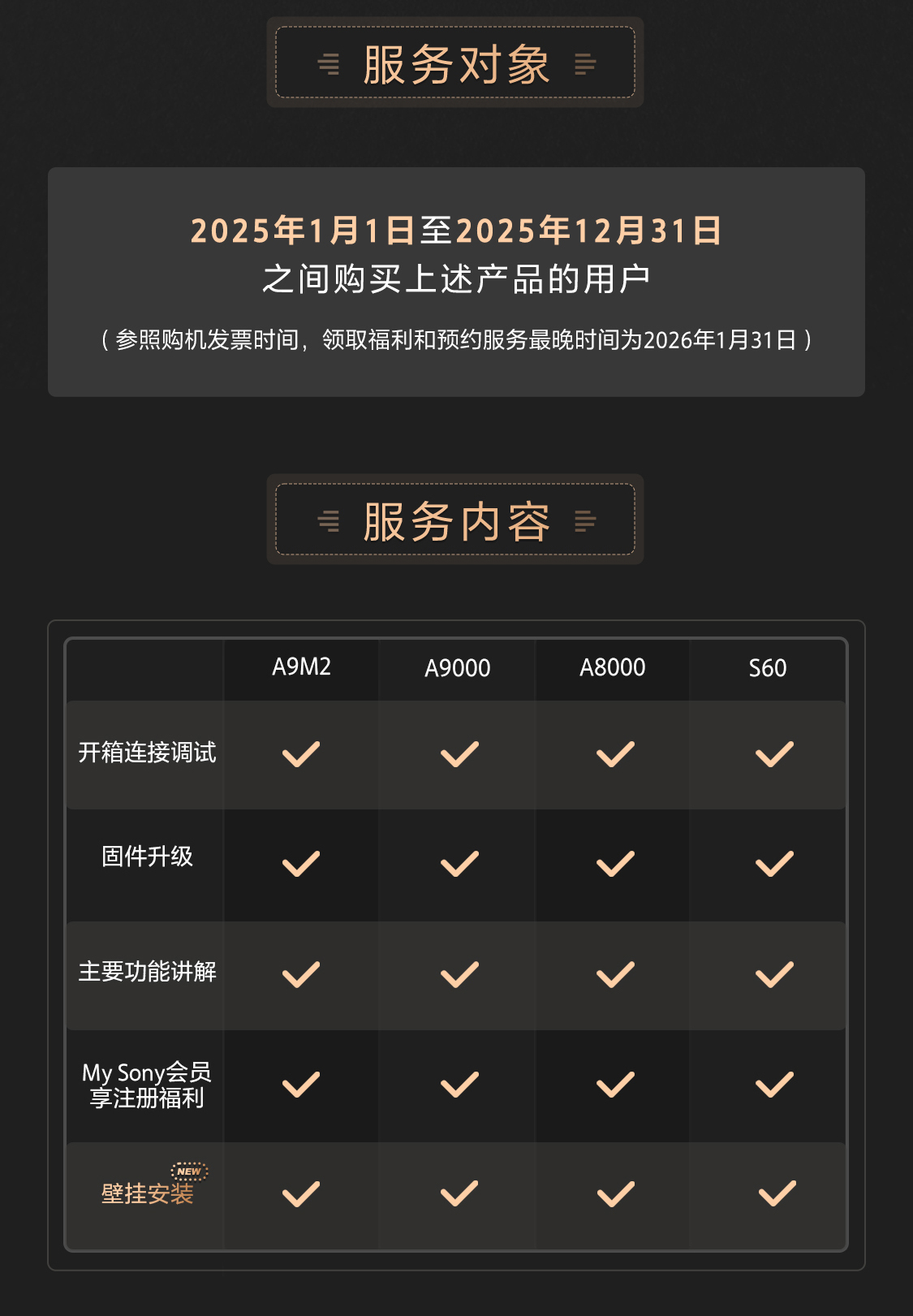 索尼安心装